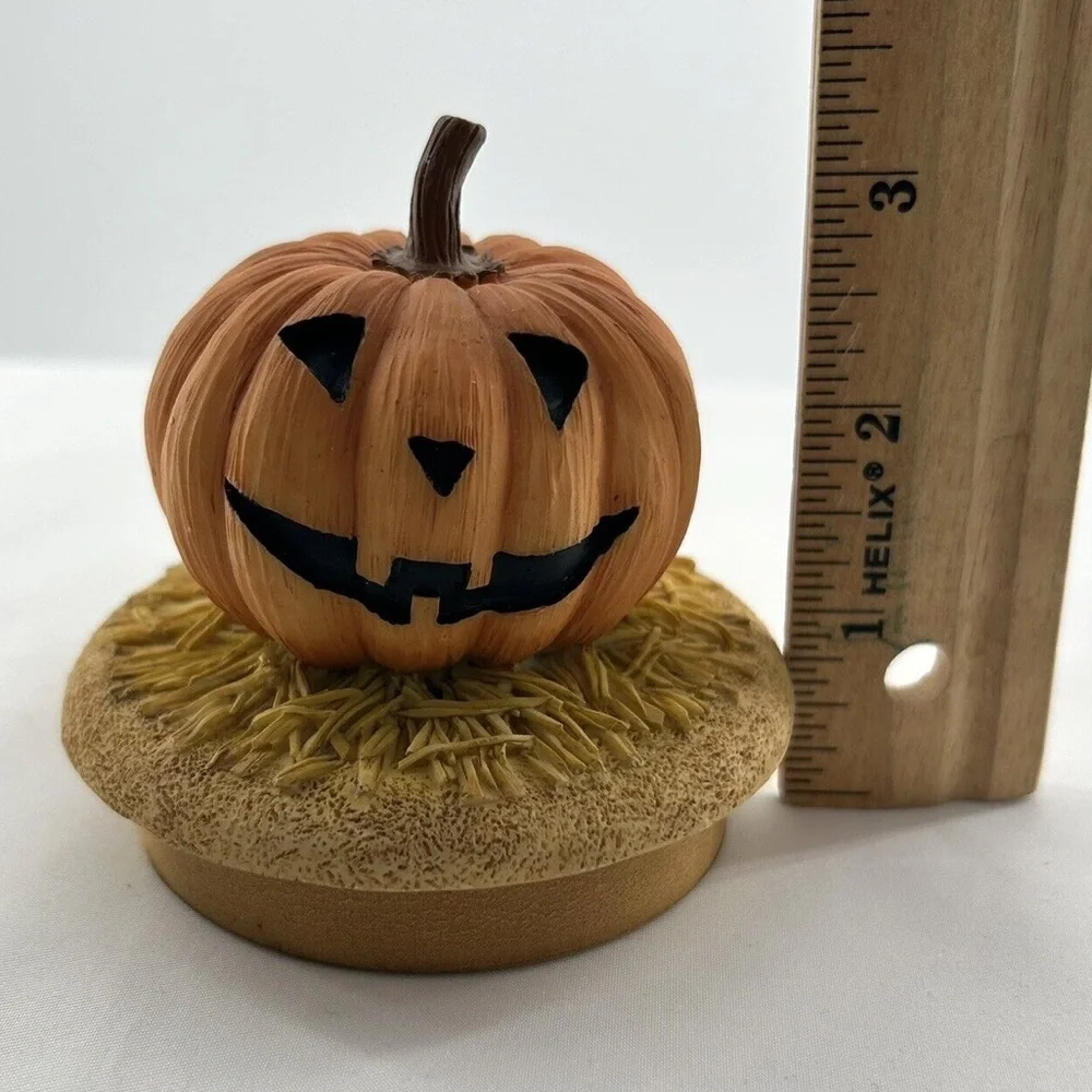 Our America Jack-O-Lantern Pumpkin Halloween Candle Topper perfect for Fall